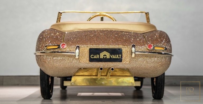 Childs Car SWAROVSKI Encrusted 24K Gold Plated   price country for sale For Super Rich