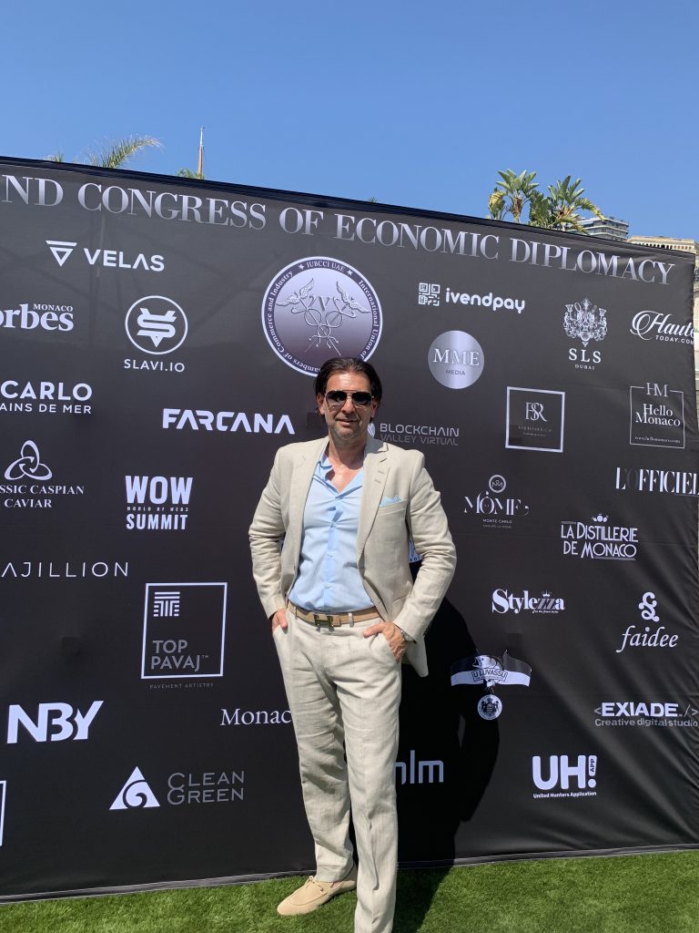 Eric Poirier Owner &amp; Founder forsuperrich.website media partner of IUBCCI UAE - International Union of Bilateral Chambers of Commerce and Industry. High End Congress of Economic Diplomacy in Monaco May 16-19 2022 Yacht Club